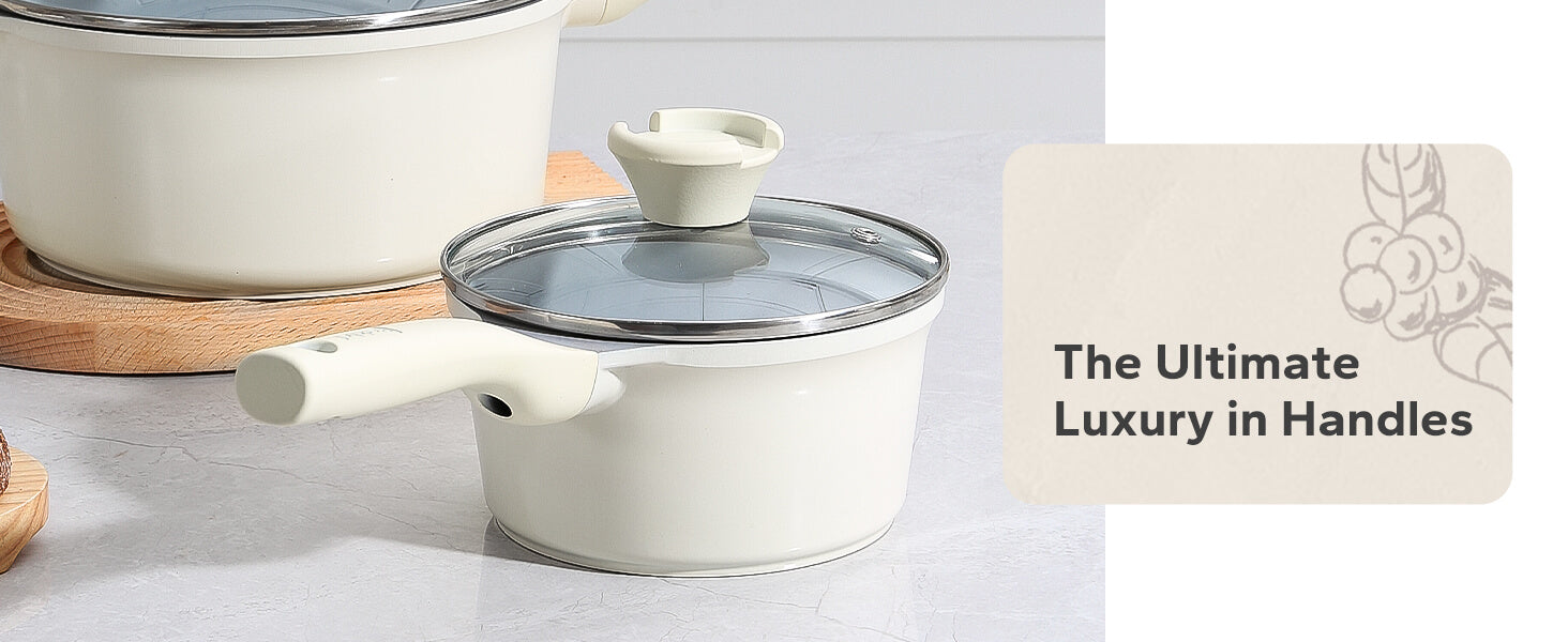 Redchef Pearl Collection Ceramic Non Stick Frying Pans - Thumbnail 4