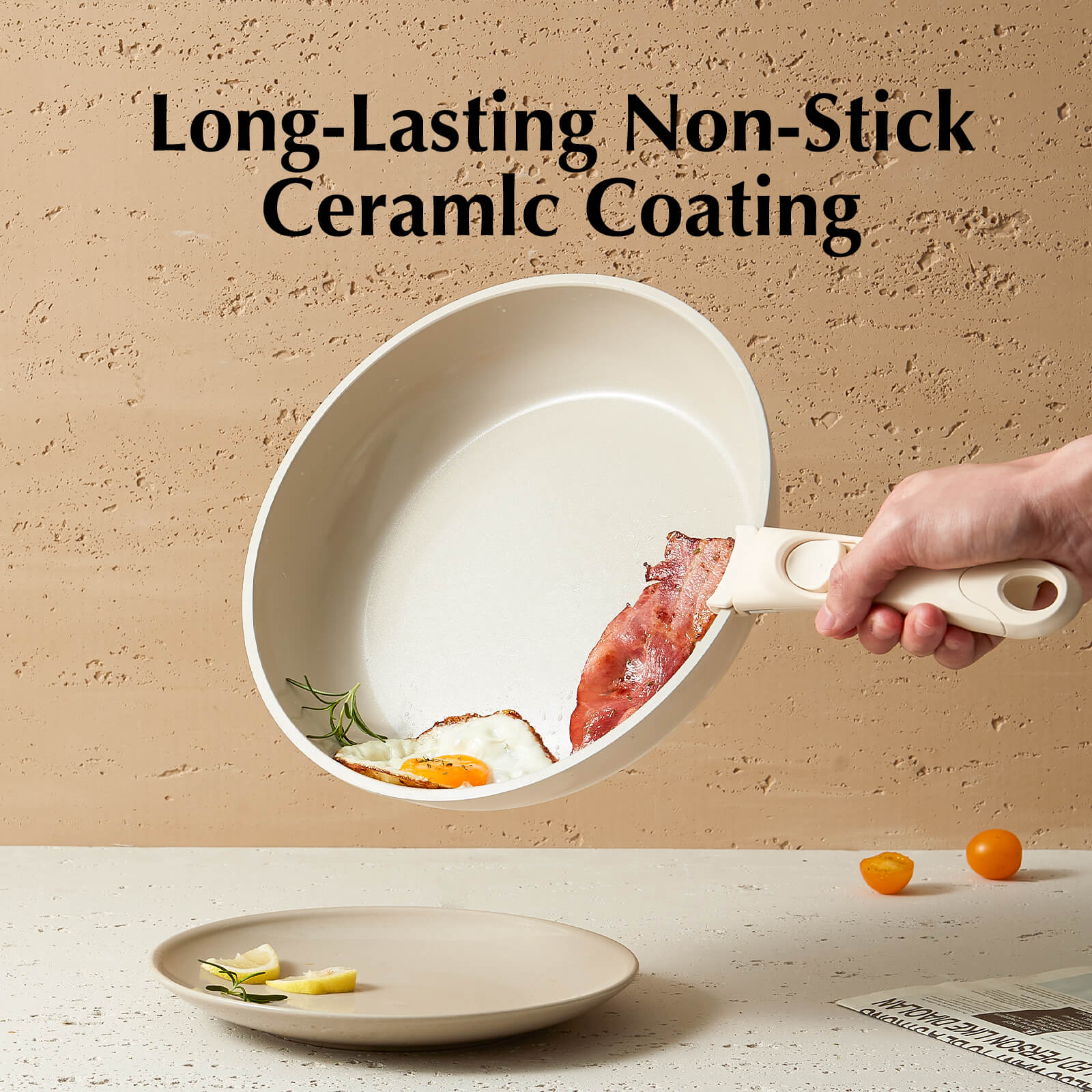 CG INTERNATIONAL TRADING 6 - Piece Non-Stick Ceramic Cookware Set